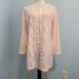 Karl Lagerfeld Paris Women’s Floral Pink Cardigan Size M